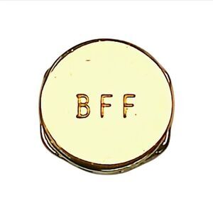 Keep Collective BFF Best Friends Forever Disc Gold Slide Key Bracelet Charm New